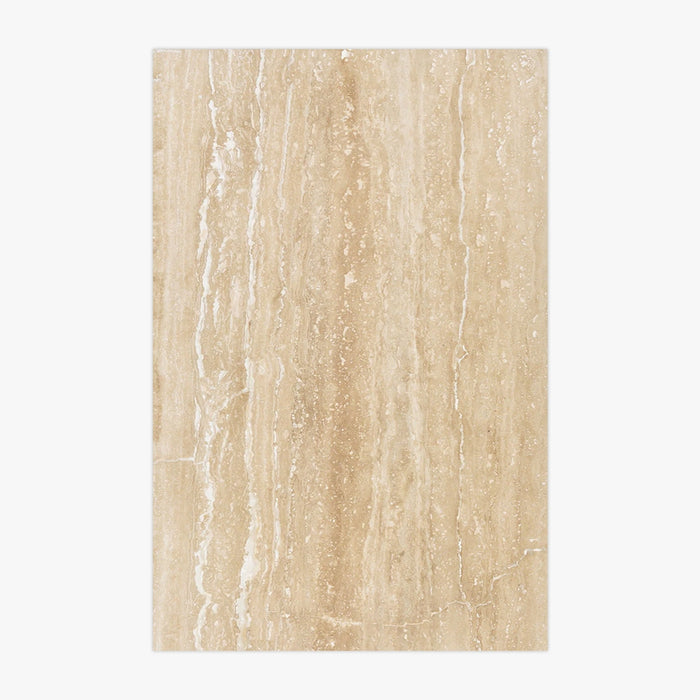 Ivory Light Vein Cut Honed & Filled 16x24 Travertine Tile