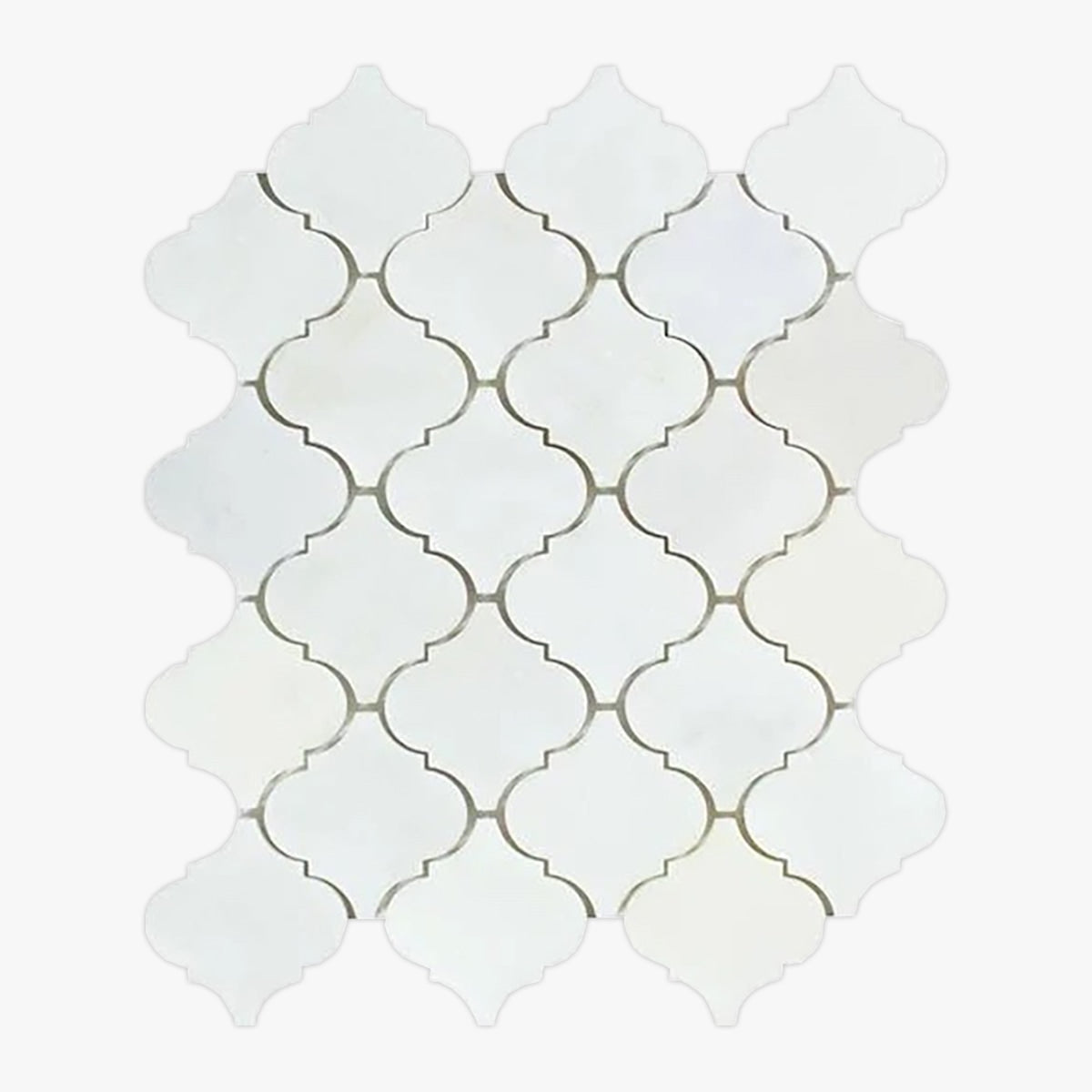 Asian Statuary Polished 3 Inch Arabesque Marble Mosaic — Palazzo Tile ...