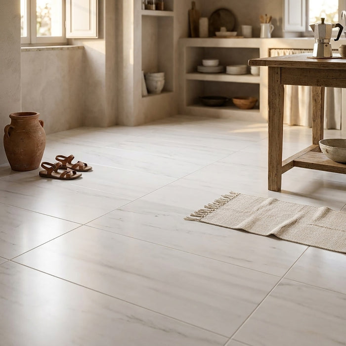 Bianco Dolomite Classic Honed 12x24 Marble Tile