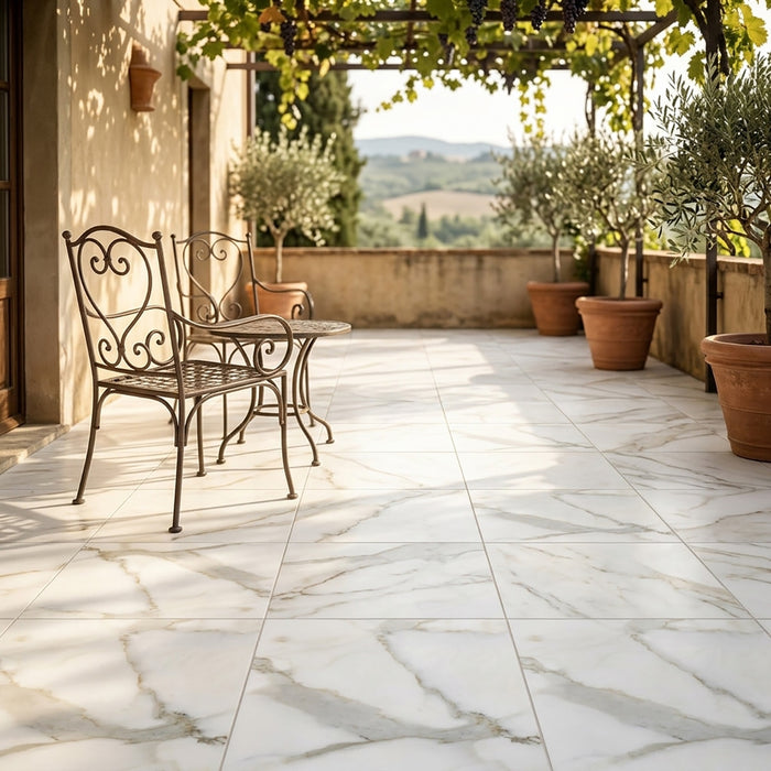 Calacatta Gold Honed 12x12 Marble Tile
