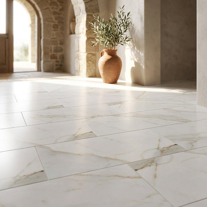 Calacatta Gold Honed 12x24 Marble Tile