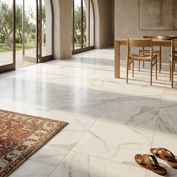 Calacatta Gold Honed 18x18 Marble Tile