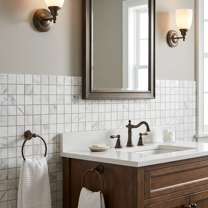 Calacatta Gold Honed 2x2 Marble Mosaic