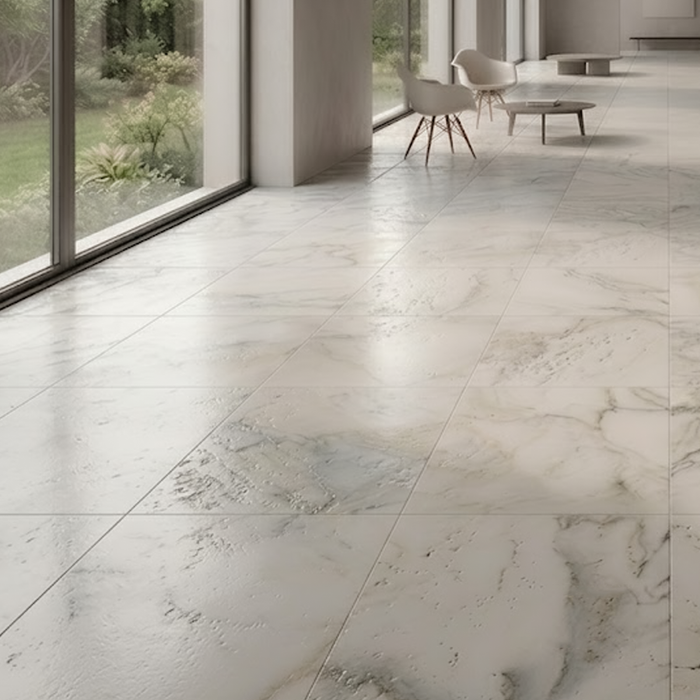 Calacatta Oliva Antiqued 16x16 Marble Tile
