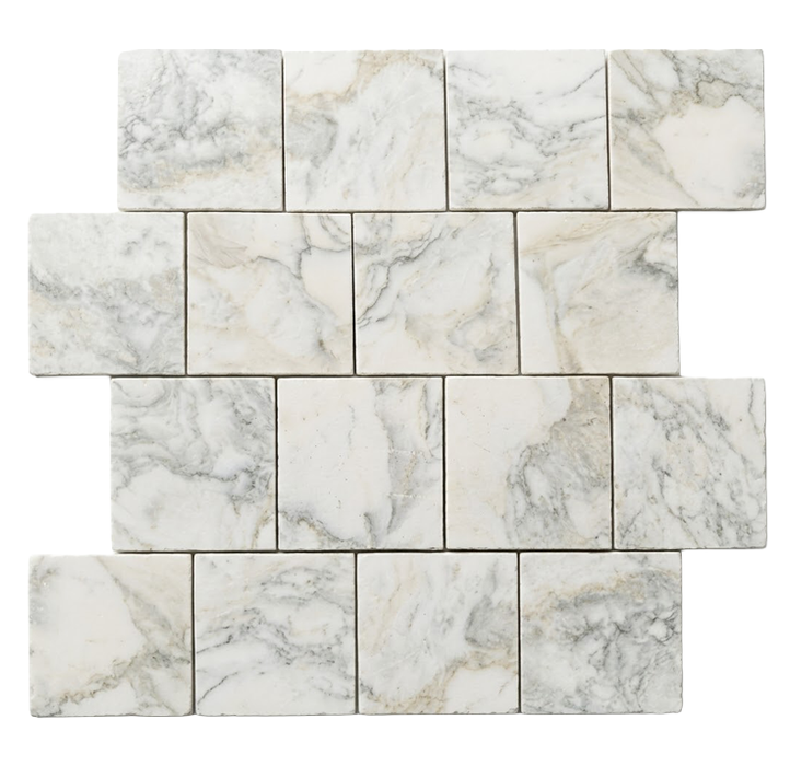 Calacatta Oliva Antiqued 16x16 Marble Tile