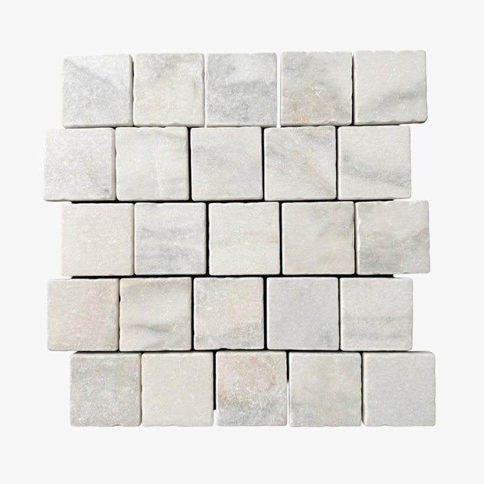 Calacatta Oliva Tumbled 4x4 Marble Tile