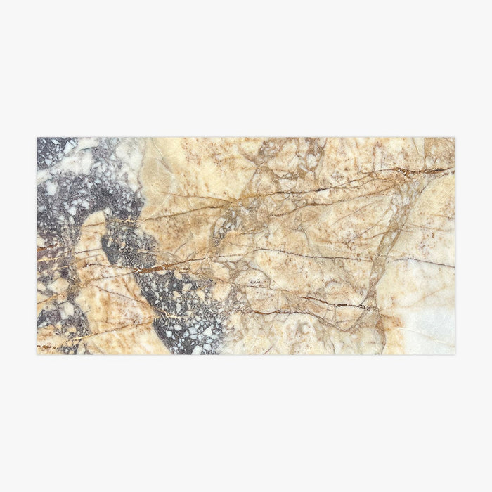 Calacatta Viola Gold Brushed 12x24 Marble Tile