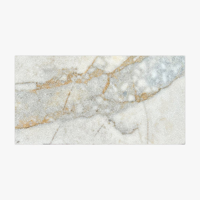 Calacatta Green Gold Leather 12x24 Marble Tile
