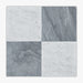 White Carrara, Bardiglio Imp Honed 12x12 Marble Checkerboard Tile