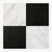 Asian Statuary, Absolute Black Polished 12X12 Marble Checkerboard Tile