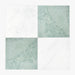 Asian Statuary, Ming Green Polished 12x12 Marble Checkerboard Tile