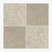 Perlino Crema, Nova Grey Honed 12x12 Limestone Checkerboard Tile