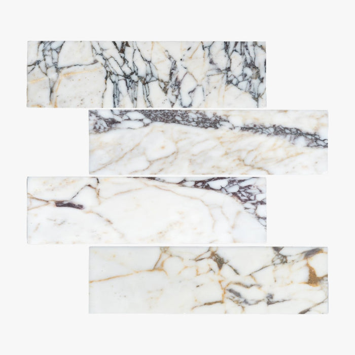 Calacatta Viola Monet Honed 4x12 Marble Tile