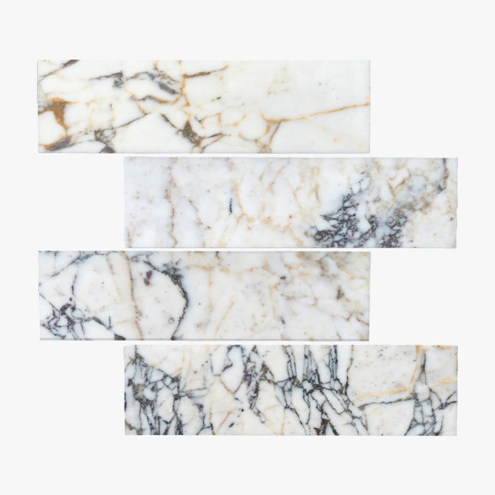 Calacatta Viola Monet Polished 4x12 Marble Tile