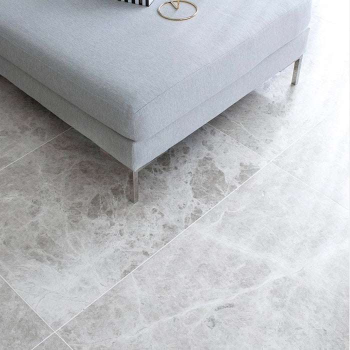 Silver Shadow Honed 12x24 Marble Tile