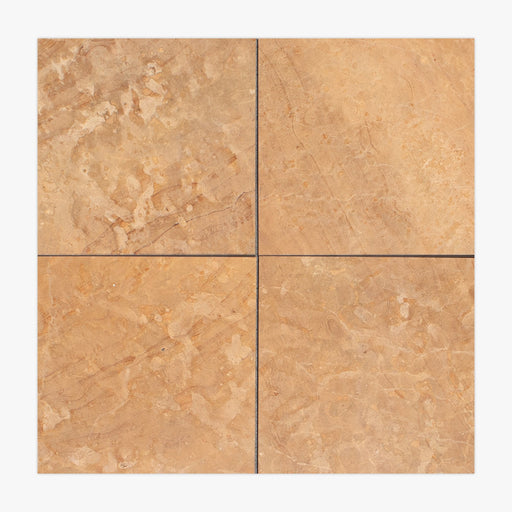 Giallo Marone Polished 12x12 Limestone Tile