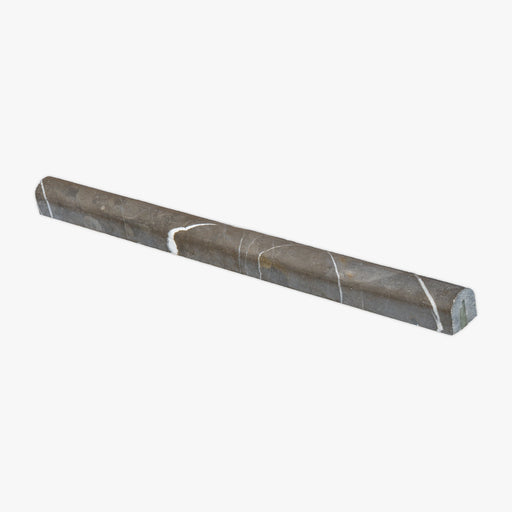Pietra Grey Polished 3/4 Bullnose  Pencil Liner Marble Molding