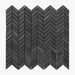 Basalt Black Honed Mini Chevron Basalt Mosaic