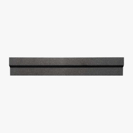 Basalt Black Honed Modern Chair Rail Basalt Molding