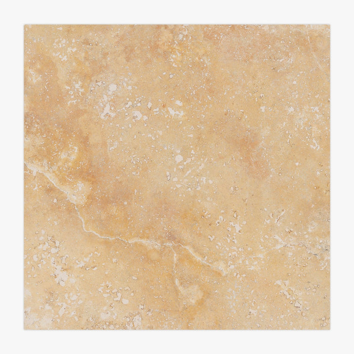 Gold Yellow Honed & Filled 12x12 Travertine Tile