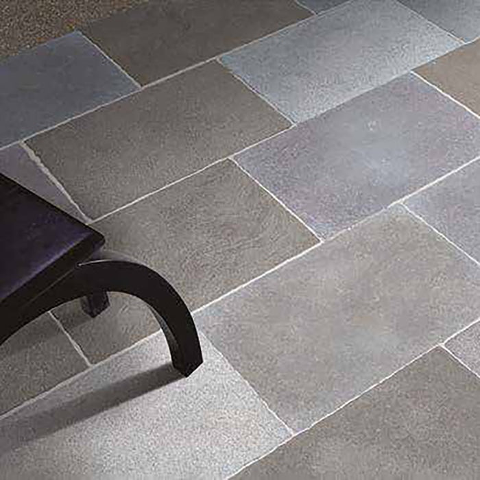 Sea Grey Multi Finish Blend Reclaimed 16x24 Limestone Tile