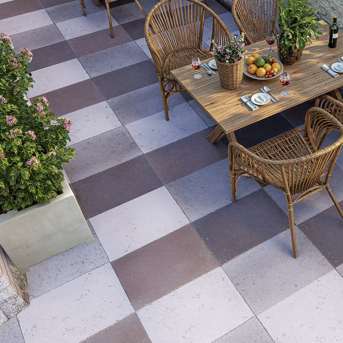 Lime Yellow Multi Finish Blend Reclaimed 16x24 Limestone Tile