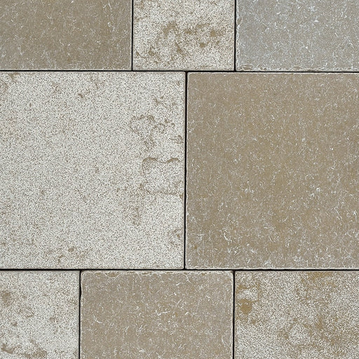 Lime Yellow Multi Finish Blend Reclaimed 16x24 Limestone Tile
