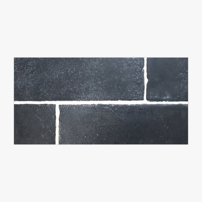 Roman Black Aged 16x24 Limestone Tile