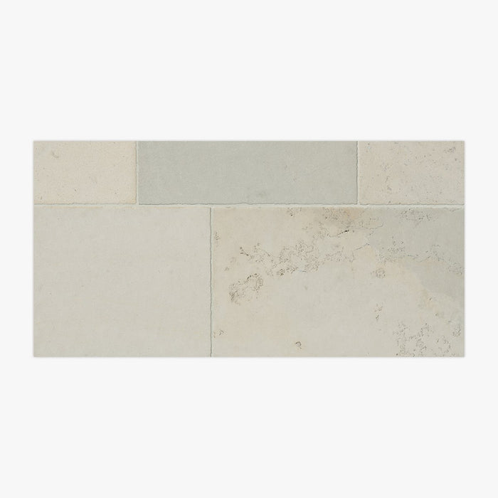 Avignon Claire Antiqued 16xRL Limestone Tile