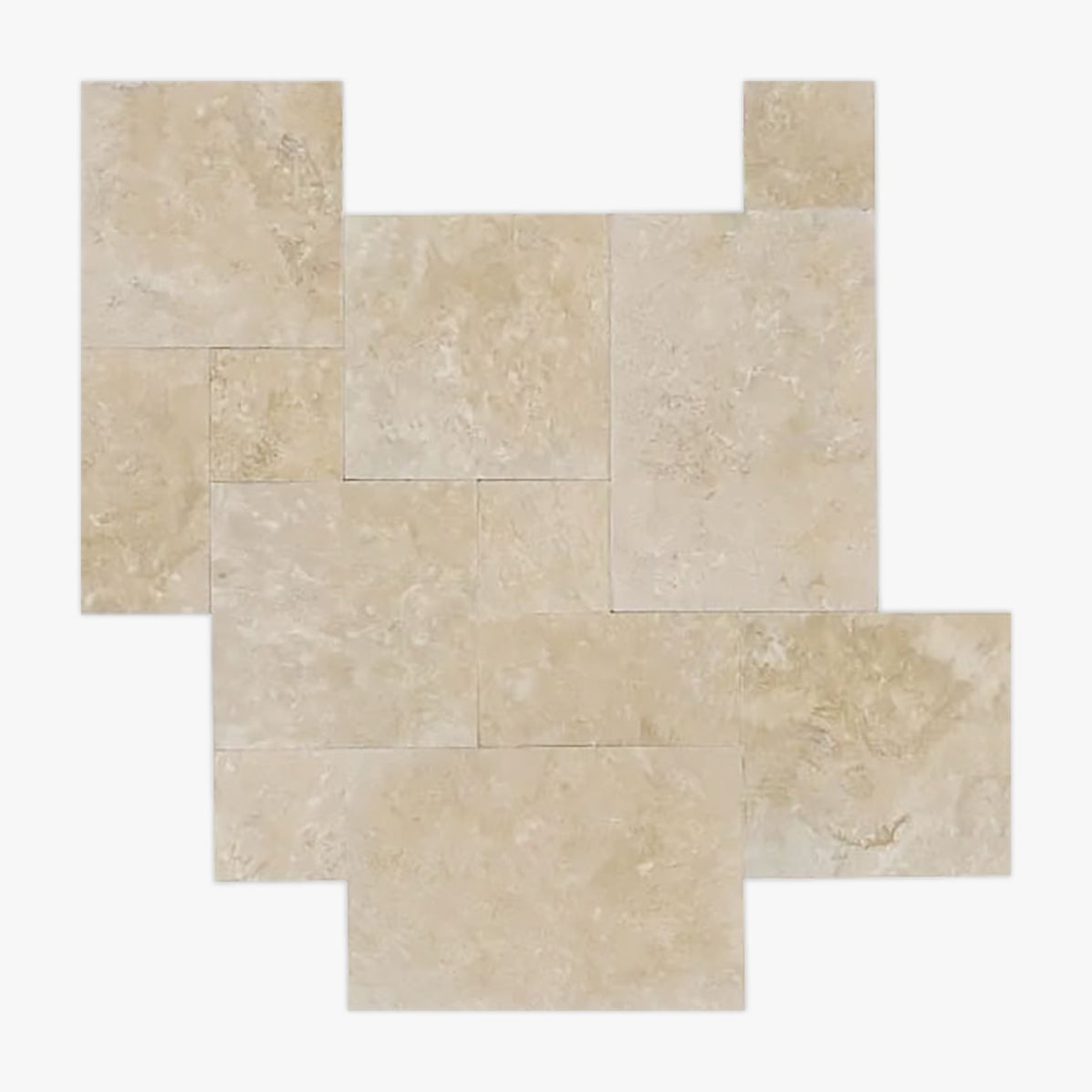 Ivory Light Honed&Filled Travertine French Pattern — Palazzo Tile & Stone