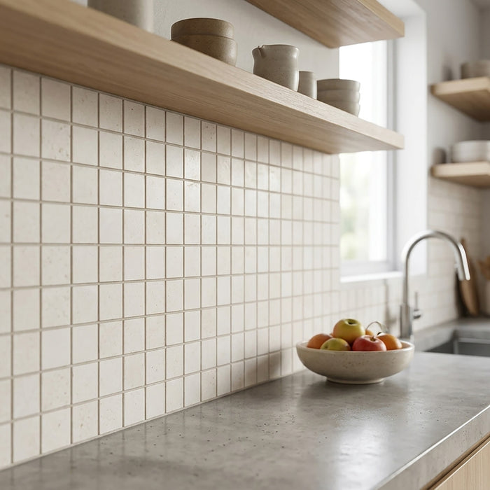 Lymra Honed 2x2 Limestone Mosaic