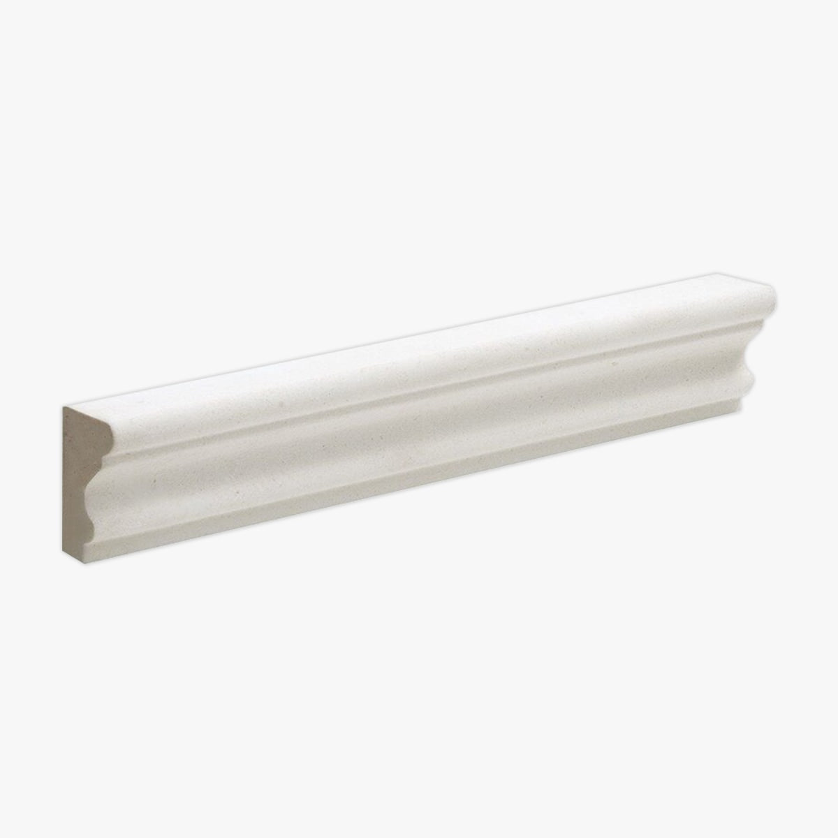 Lymra Honed Milano Chair Rail Limestone Molding — Palazzo Tile & Stone