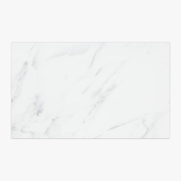 Statuary White Polished 18x36 Marble Tile