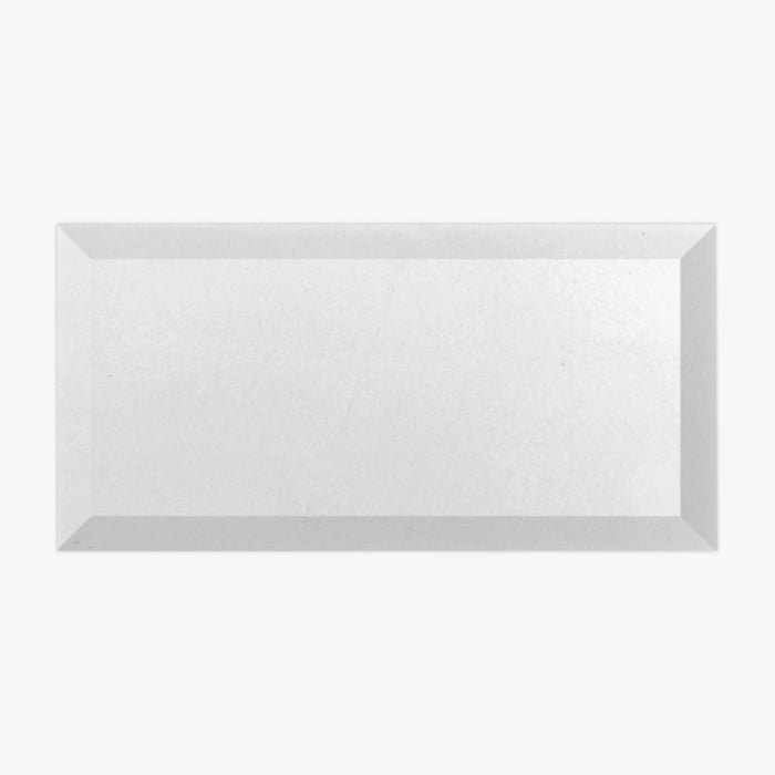 Thassos White Honed 4x12 Marble Tile Deep Bevel