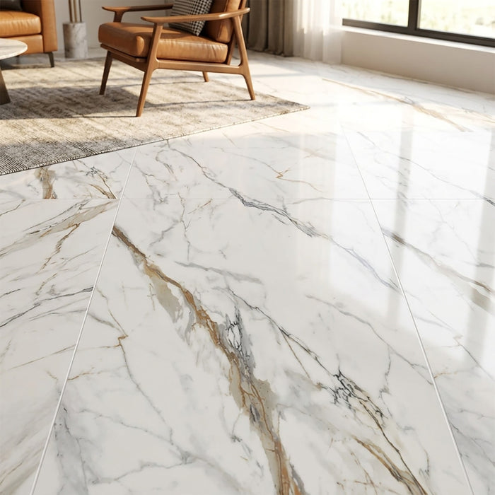 Calacatta Gold Honed 18x36 Marble Tile