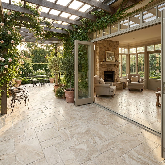 Daino Reale Brushed Marble French Pattern