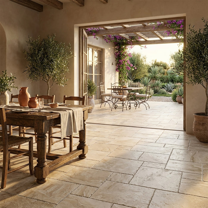 Daino Reale Brushed Marble French Pattern