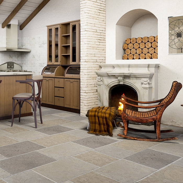 Chanceaux Biege Recalimed Blend 16xRL Limestone Tile